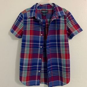 Ralph Lauren Boys Short Sleeve Plaid Shirt 7